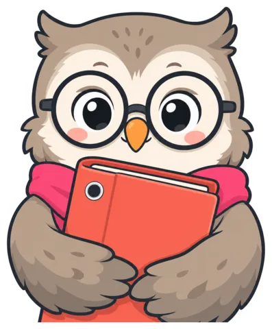 The Procedure Librarian, a cartoon owl holding a binder